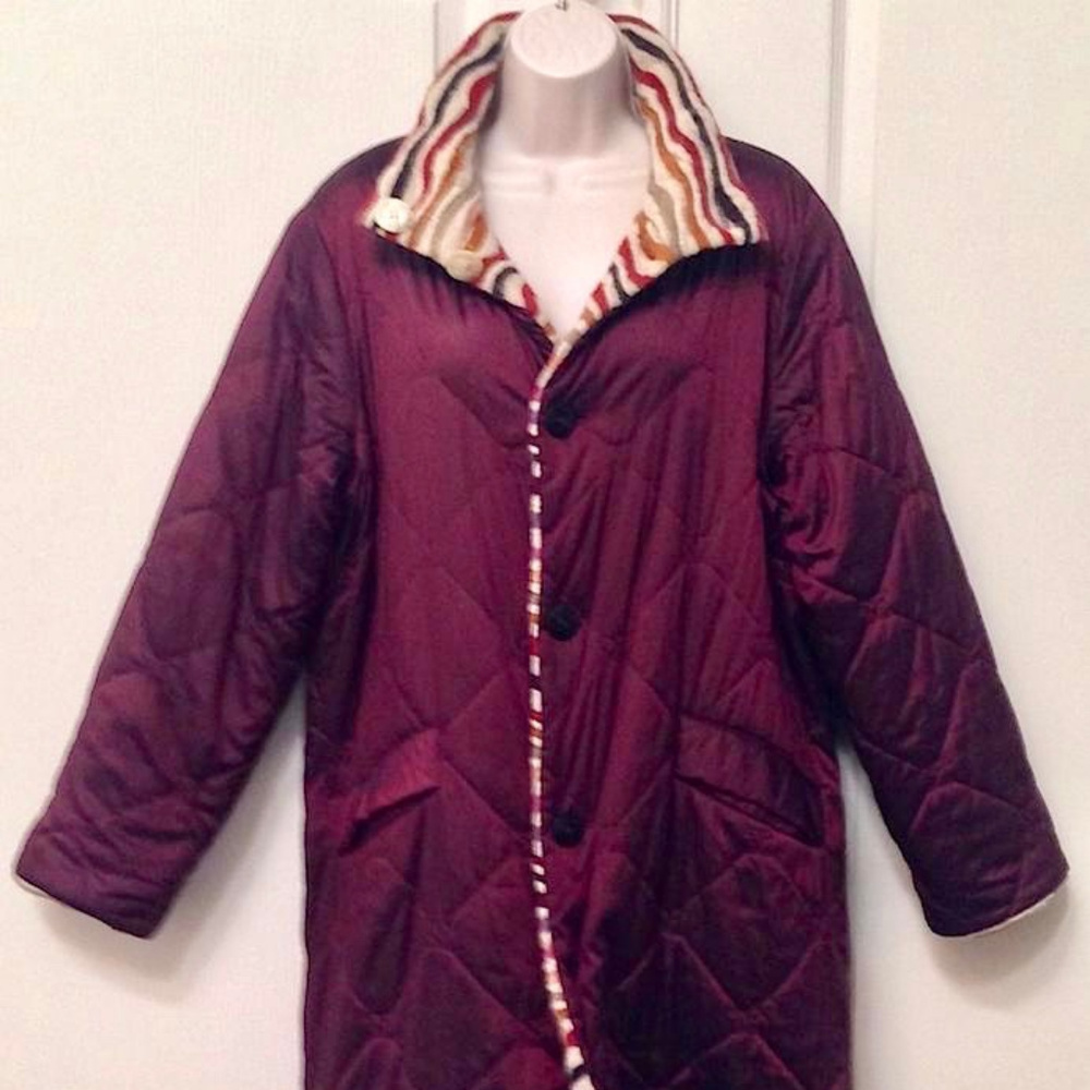 On SALE!  Uber Rare Vintage Missoni Reversible Long Coat - Picture 4 of 6